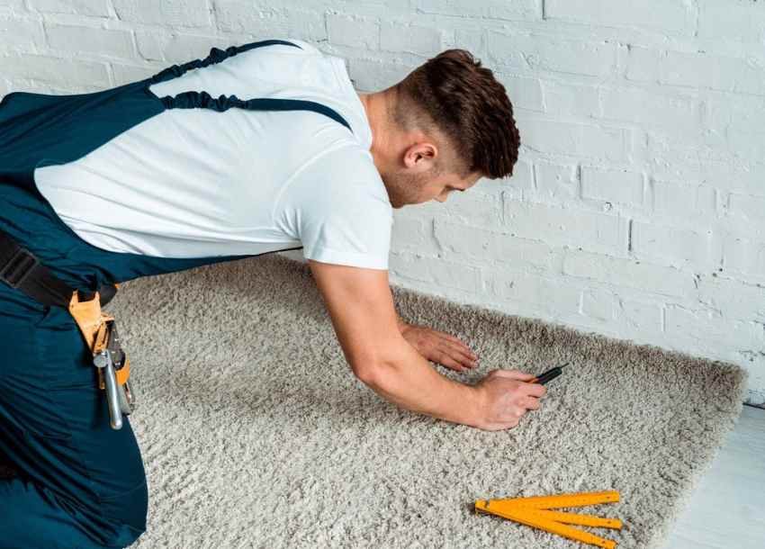 instalacion de alfombras sobre concreto