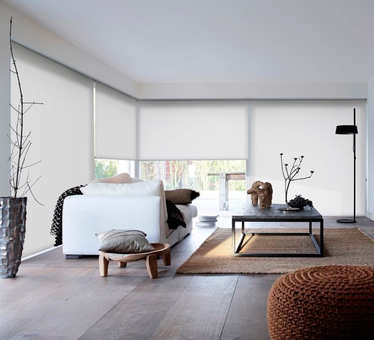 Cortinas roller para sala de estar