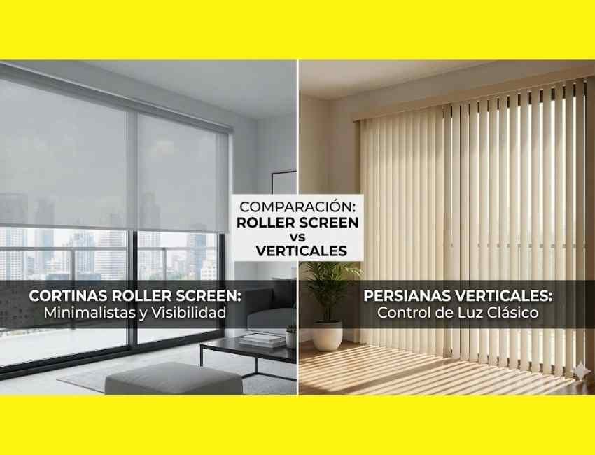 cortinas roller vs persiana vertical
