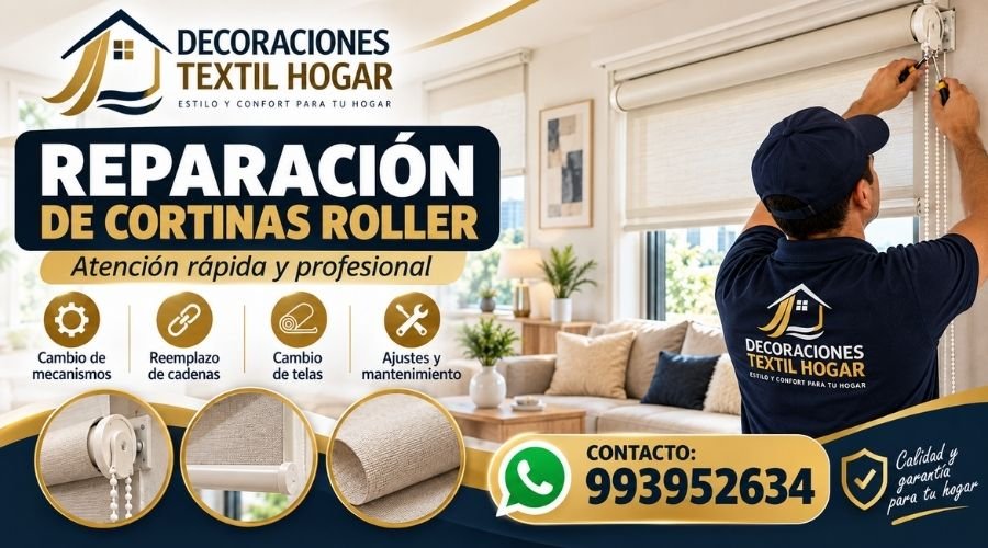 reparaciones de cortinas roller