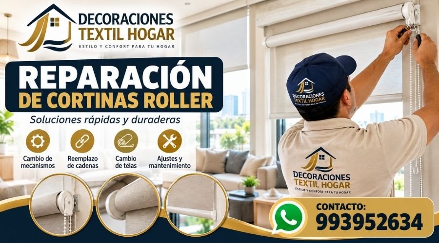 reparar cortinas roller